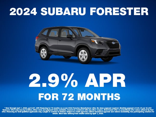 Forester 2.9% APR